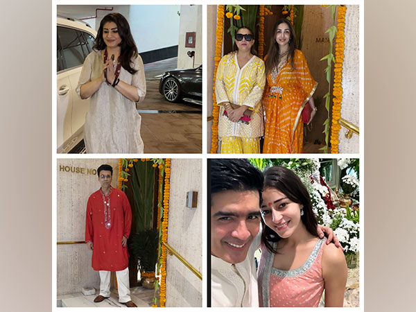 Celebs at Manish Malhotra's residence (Image source: Instagram and ANI Photos)
