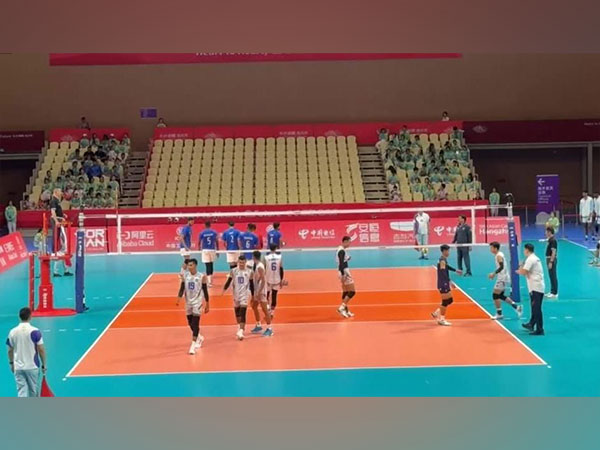 Indian men's volleyball team in action. (Photo- SAI Media)