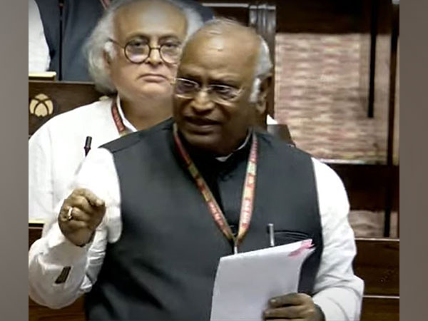 Leader of the Opposition in Rajya Sabha Mallikarjun Kharge (Photo/Sansad TV) 