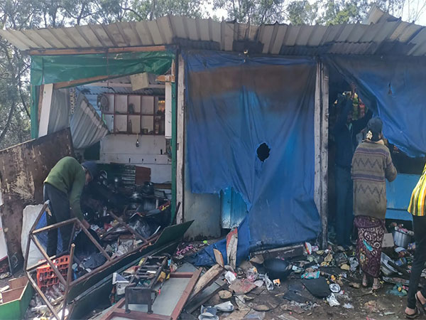 Forest officials ban tourists in Moir Point in Kodaikanal after wild elephants vandalized shops (Photo/ANI)