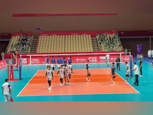 Indian volleyball team gave a decent first day start to the country. (Photo- SAI Media Twitter)