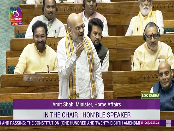 Home Minister Amit Shah in Lok Sabha. (Photo/ANI)