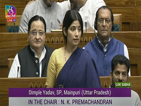 Samajwadi Party member Dimple Yadav (Image: Sansad TV)