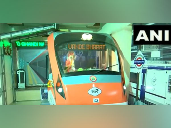 Vande Bharat express pandal in Mumbai (Photo/ANI)