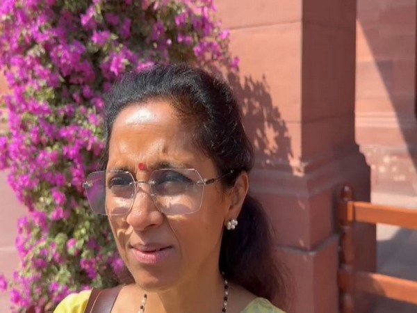 Nationalist Congress Party (Sharad Pawar faction) MP Supriya Sule (Photo/ANI)