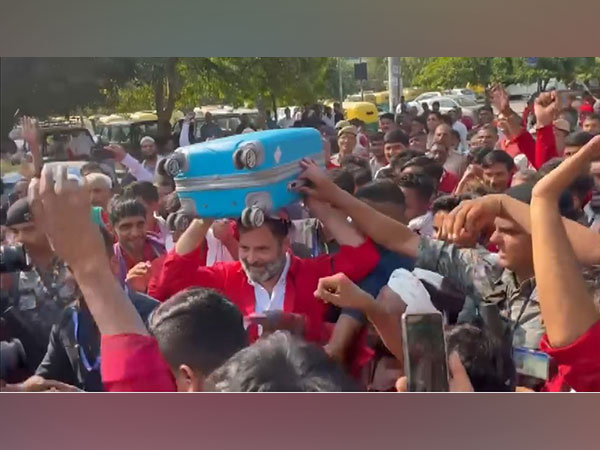Congress MP Rahul Gandhi visited Anand Vihar ISBT on Thursday. (Photo/ANI)