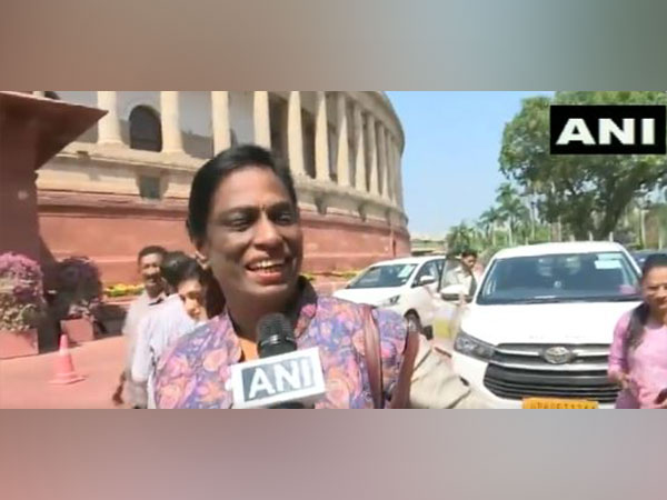 Member of Rajya Sabha PT Usha (Image/ANI)