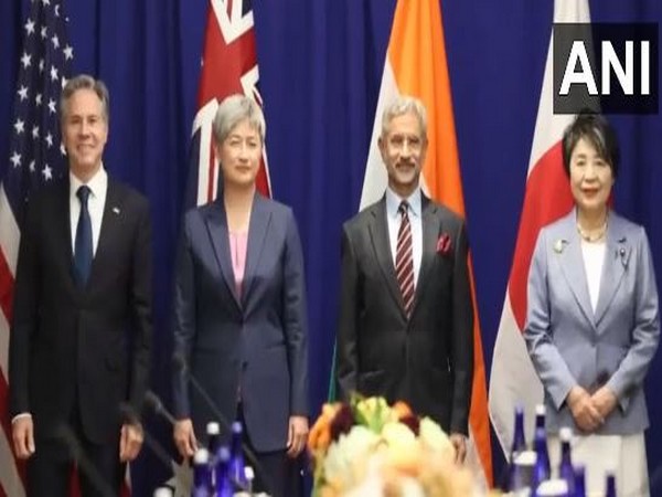 Foreign Ministers of Quad- India, Australia, Japan and the US met on the sidelines of the United Nations General Assembly session in New York (Photo/ANI)