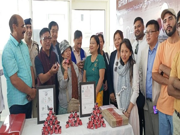 Arunachal Pradesh's Agriculture Minister visits IIKSTC in Pampore (Photo/ANI)