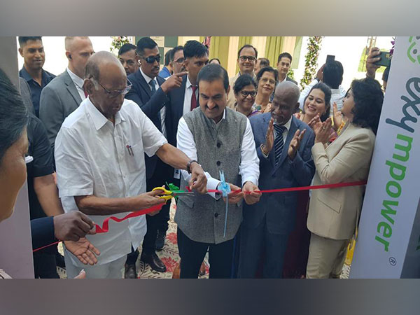 Sharad Pawar and Gautam Adani at inauguration ceremony (Photo/X@PawarSpeaks)