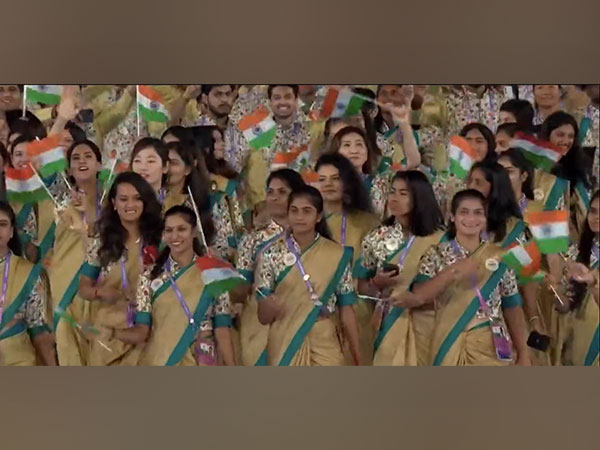 Indian contingent at Asian Games (Image: Twitter/ Anurag Thakur) 