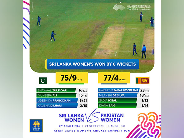 Sri Lankan team has entered the final. (Photo- SLC)