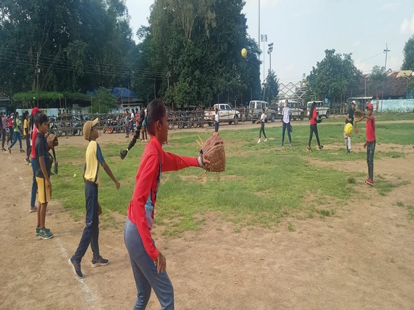 Junior sportsperson playing in Bijapur (Photo/ANI)