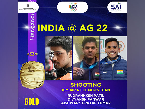 India has captured gold in men's 10 m air rifle shooting. (Photo- SAI Media)