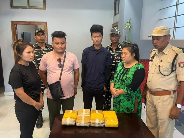 CRPF seized 40,000 Yaba tablets and arrested four drug peddlers in Assam (Photo/ANI)