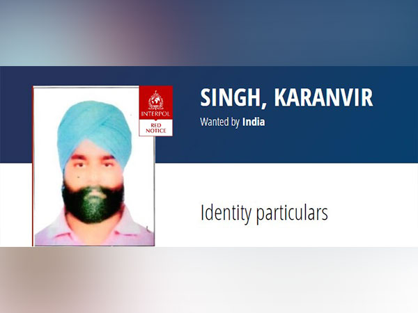 Member of Khalistan outfit Babar Khalsa Karanvir Singh (Photo: credit/ interpol website))