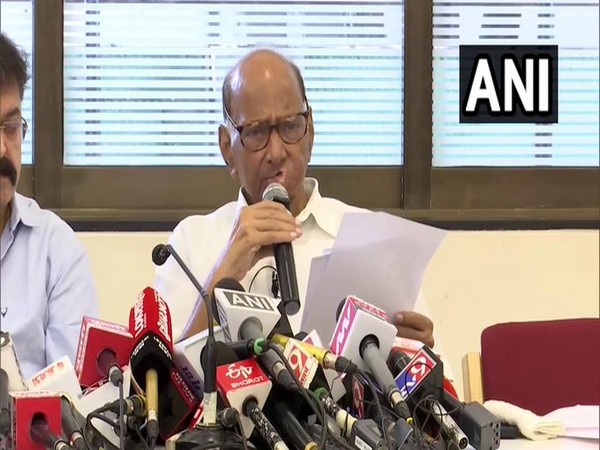 Nationalist Congress Party (NCP) chief Sharad Pawar (Photo/ANI)