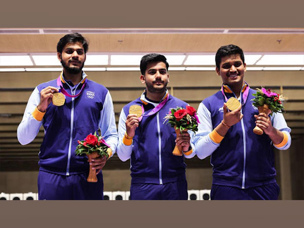 10m Air Rifle Men's Team. (Rahul Gandhi Facebook)