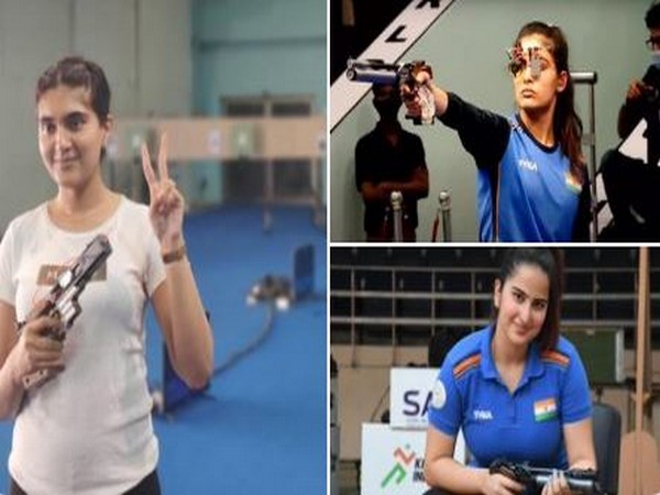 Women's 25 m pistol team (Image: Twitter/ Narendra Modi) 