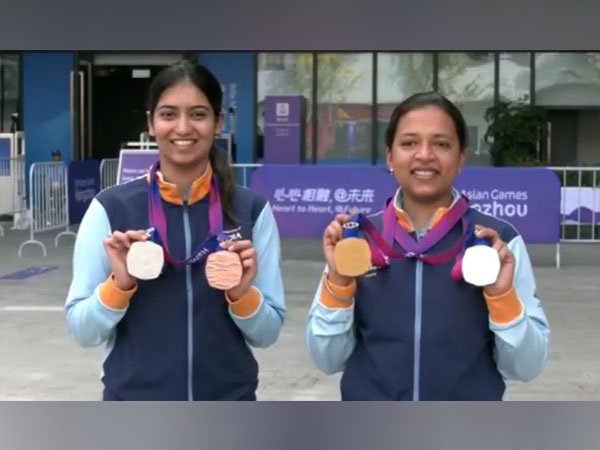 Ashi Chouksey and Sift Kaur Samra. (Picture: ANI)