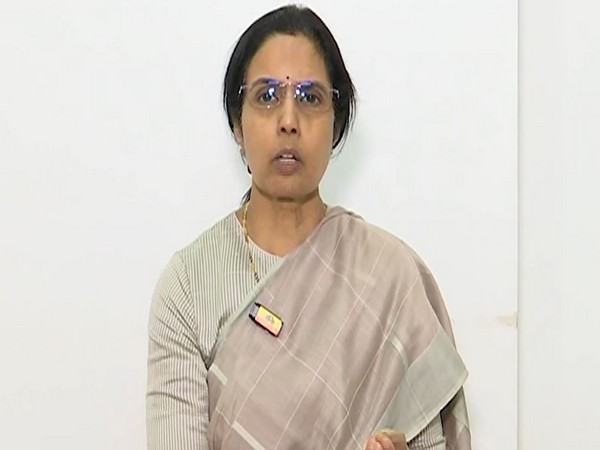 TDP chief Chandrababu Naidu wife, Nara Bhuvaneswari (Image/ANI)