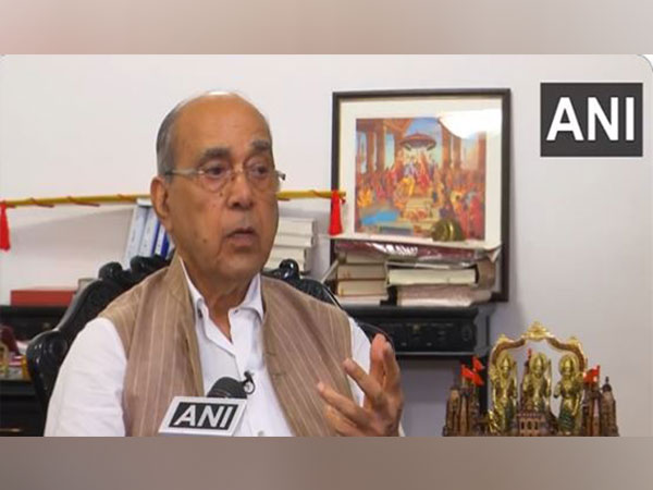 Chairman of Ayodhya Ram Mandir Construction Committee Nripendra Misra (Photo/ANI)