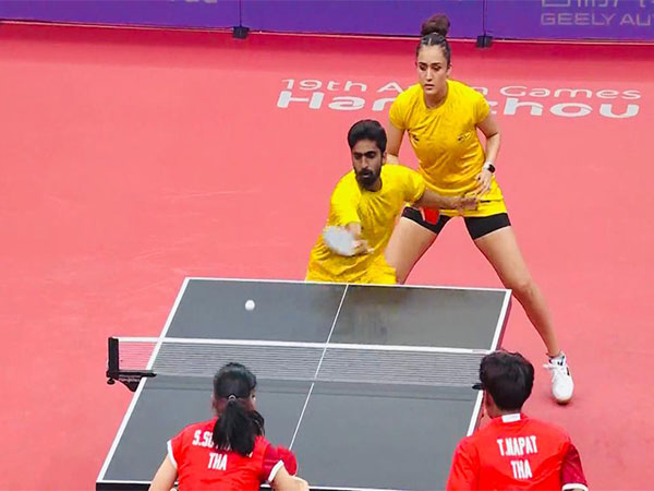 Gnanasekaran Sathiyan and Manika Batra (Image: Twitter/ SAI Media)