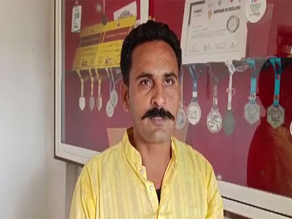 Neha Thakur's father Mukesh Kumar Thakur. (Photo/ANI)