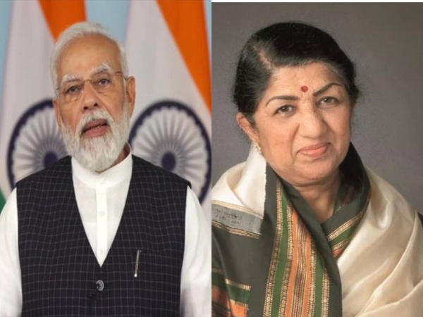 Prime Minister Narendra Modi (Image source/ANI), Lata Mangeshkar (Image source: X)