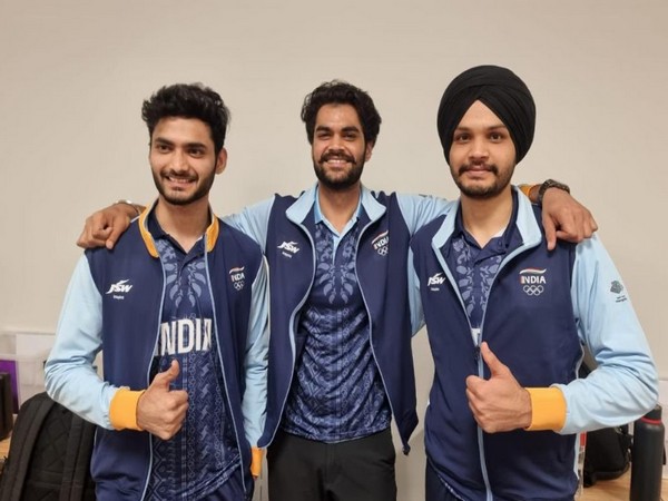 10m Air Pistol Men’s team. (Picture; Narendra Modi Twitter)
