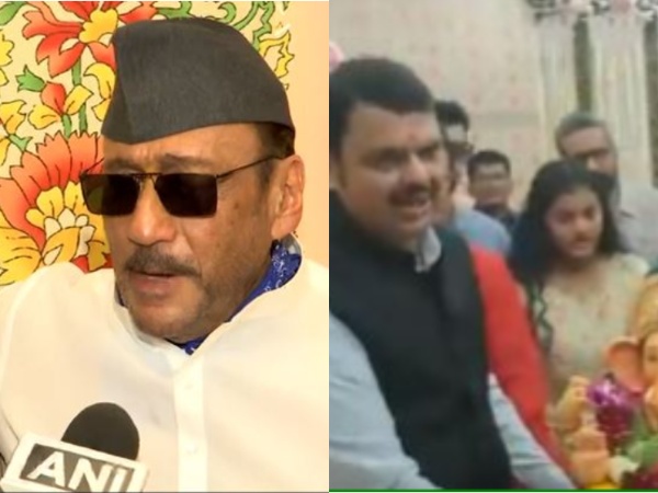 Jackie Shroff, Maharashtra deputy chief minister Devendra Fadnavis(Image source/ANI)
