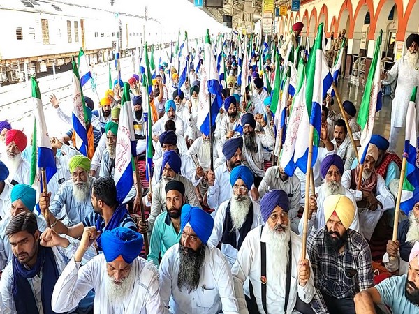Visuals from the protest (Photo/ANI)