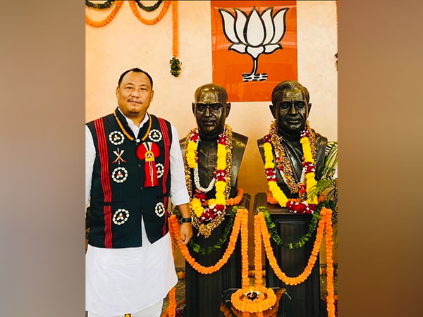 Benjamin Yepthomi takes charge as new president of BJP Nagaland unit. (Photo Source: @YepthomiBen)
