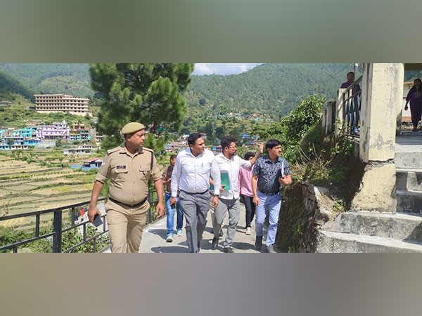 Health Secretary Dr. R. Rajesh Kumar on a visit to rural hospitals in Pauri (Photo/ANI)