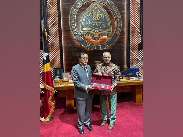 MoS Rajkumar Ranjan Singh (left) and President of Timor-Leste, Jose Ramos-Horta (Photo/X)