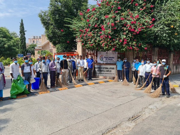 Ministry of External Affairs officials participate in Swachhata Hi Seva campaign (Image Credit: X/@MEAIndia)