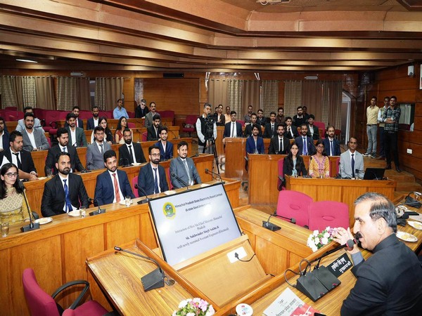 CM Sukhu interacting with the 55 newly appointed assistant engineers (Photo/ANI)