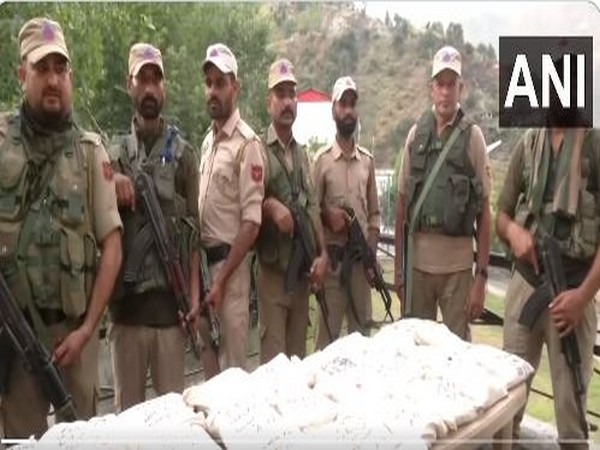 Jammu and Kashmir police seized 30 kilograms of cocaine in Ramban district (Image/ANI)