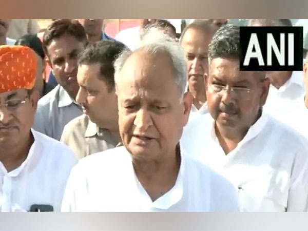 Ashok Gehlot addressing media in Jaipur (Photo/ANI)