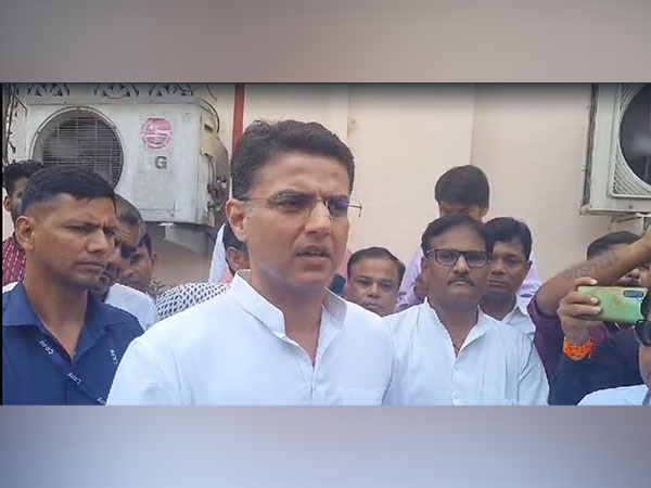 Sachin Pilot addressing the media in Jaipur (Photo/ANI)