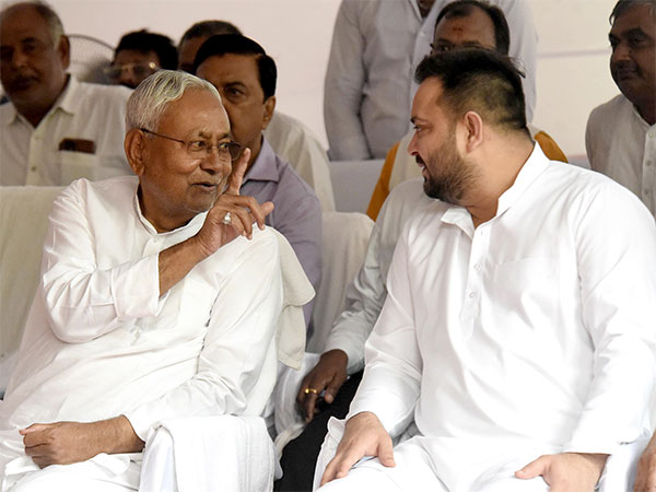 Bihar CM Nitish Kumar and Deputy CM Tejashwi Yadav (File Photo/ANI)