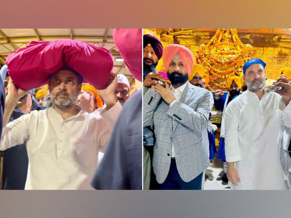 Rahul Gandhi at Golden Temple in Amritsar (Image: Congress)