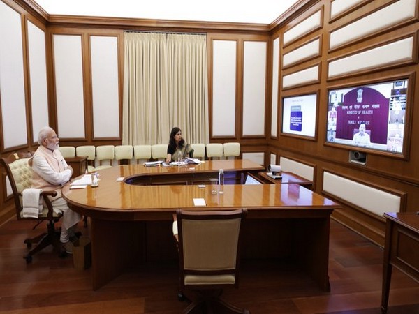 PM Narendra Modi chairing a meeting (Photo/ANI)