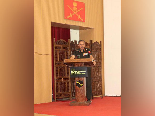 Central Army Commander Lt Gen Raja Subramani (Photo/ANI)