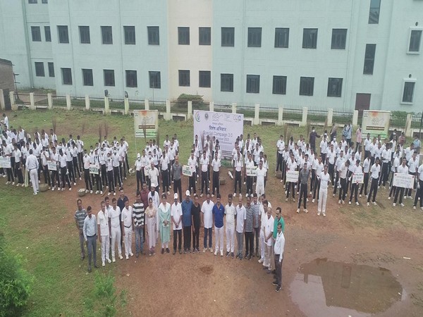 Visuals from AIIMS Bhubaneswar commemorating Gandhi Jayanti (Photo/AIIMS Bhubaneswar)