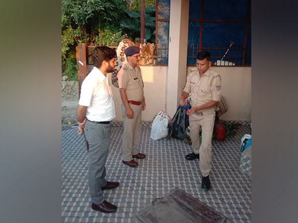 Dehradun police seals drug smuggler's property worth Rs 50 lakh (Photo/ANI)