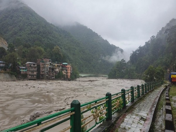 Visuals of South Lhonak lake in North West Sikkim. (Image/ANI)