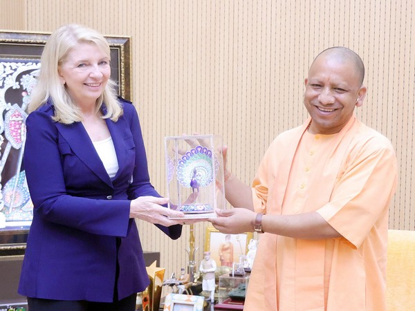Uttar Pradesh Chief Minister Yogi Adityanath and UNICEF Executive Director  Catherine Russell (Photo: X@myogiadityanath)