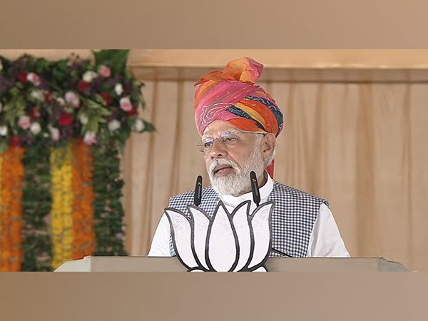 Prime Minister Narendra Modi in Jodhpur (Photo/ANI)