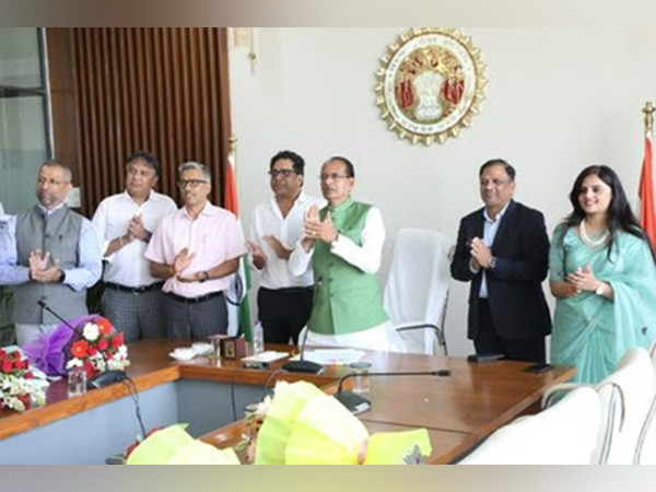 Chief Minister of Madhya Pradesh Shivraj Singh Chouhan at the virtual inauguration